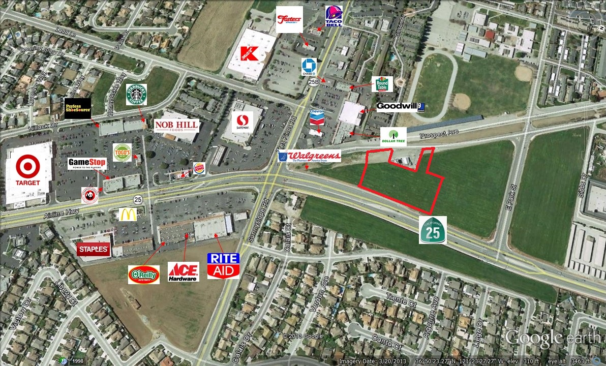 Commercial Development Land Along Hwy 25 in Hollister, CA - San Benito  Realty