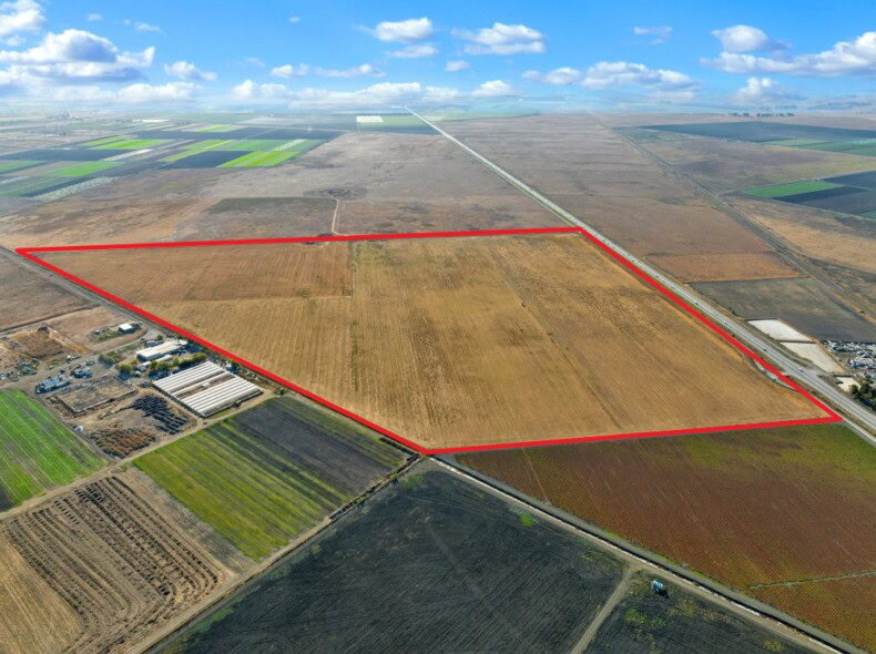 Aerial photo of farmland for sale san benito county